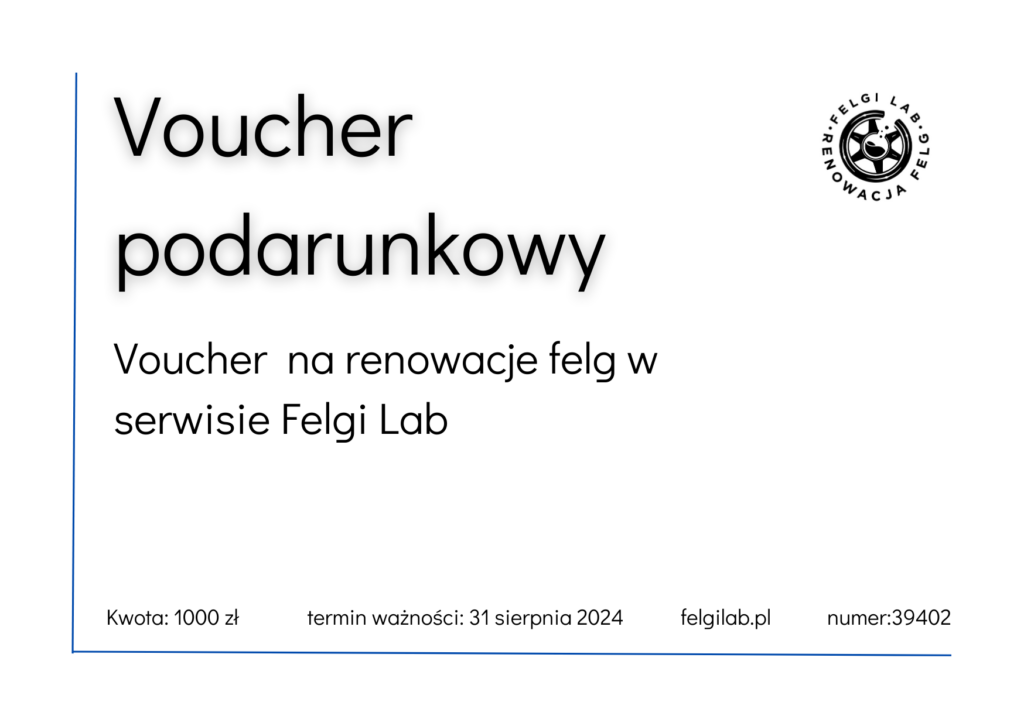 Voucher na renowację felg